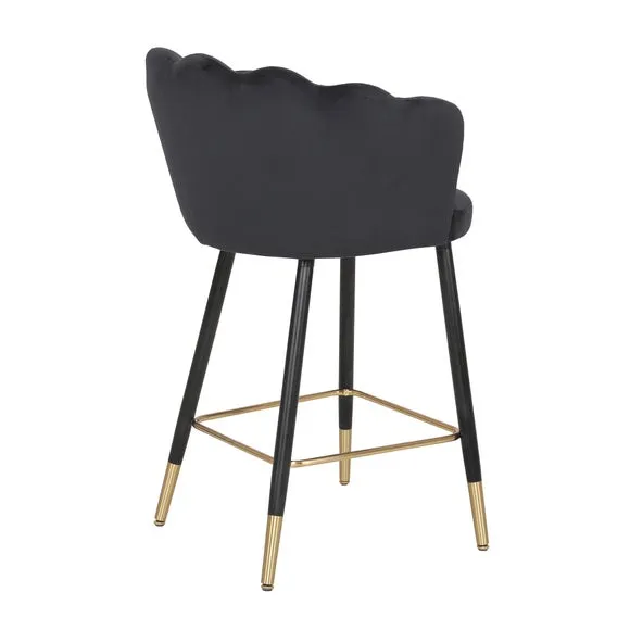 Vivian Counter Height Bar Stool, Velvet 4
