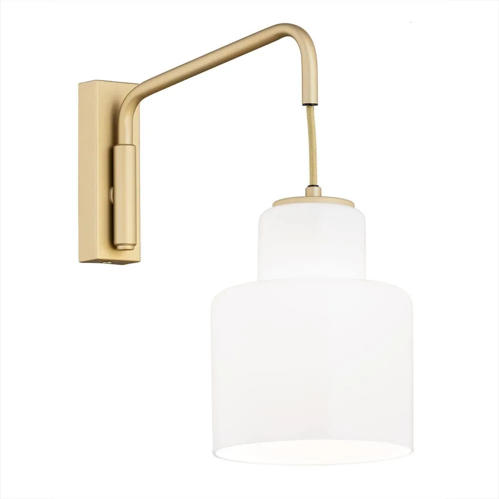 Netlighting Diuna Dome Wall Lamp Opal Gold