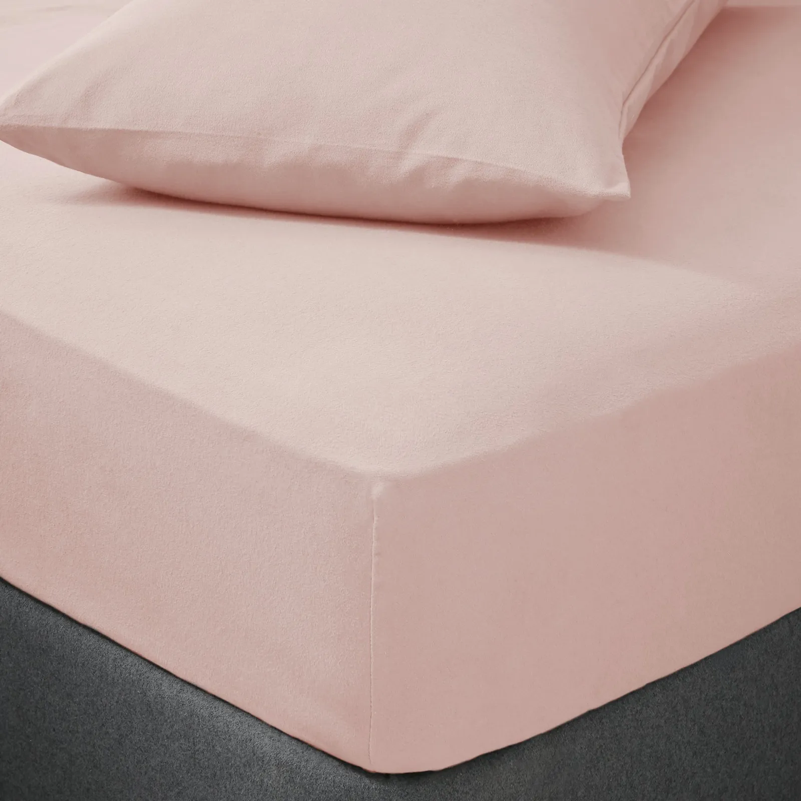 Soft & Cosy Luxury Brushed Cotton Fitted Sheet Pink