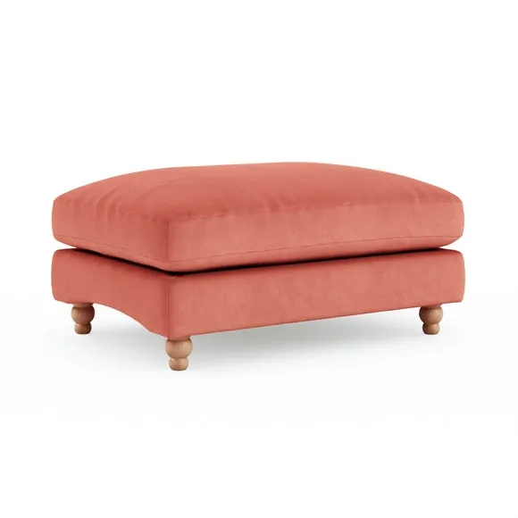 Martha Matte Plush Velvet Footstool 3