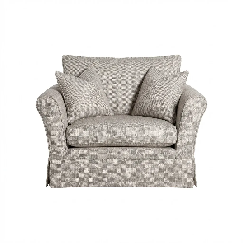 Berkeley Snuggler Armchair, Grey Fabric | Barker & Stonehouse 2