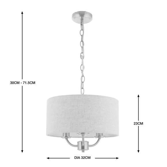 Preston 3 Light Ceiling Light 5