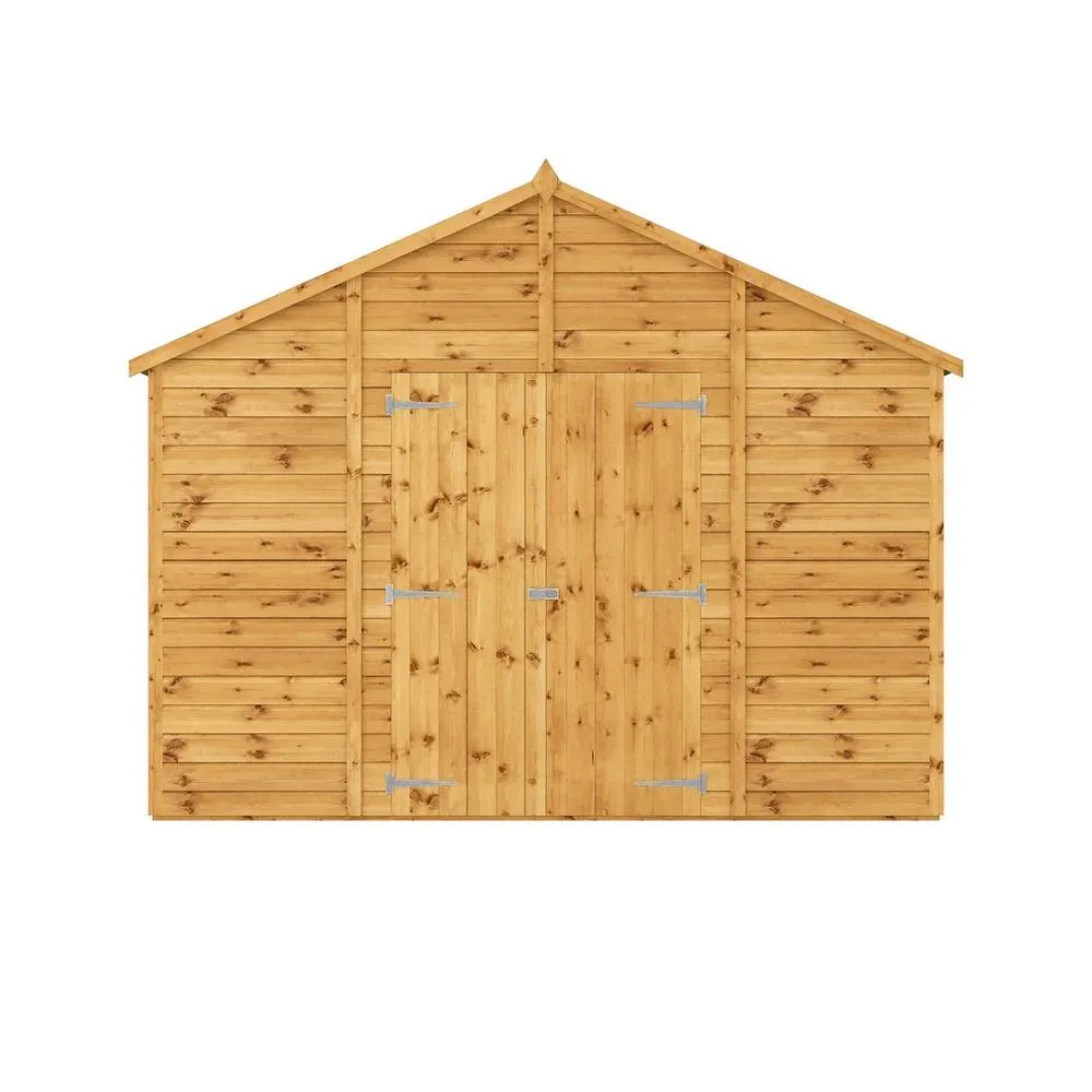 Mercia 10 x 10 Ft Premium Shiplap Apex Workshop - L308.2 x W322.7 x H252.4 cm in Brown 4