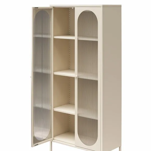 Luna Tall Fluted Sideboard, Glass 4