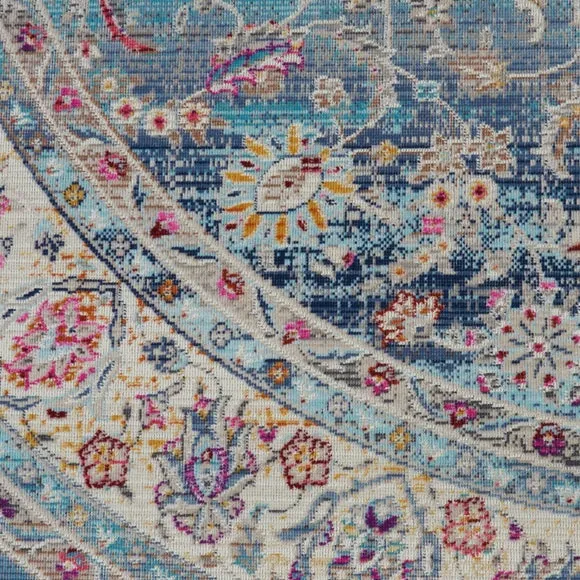 Vintage Kashan 1 Round Rug 5
