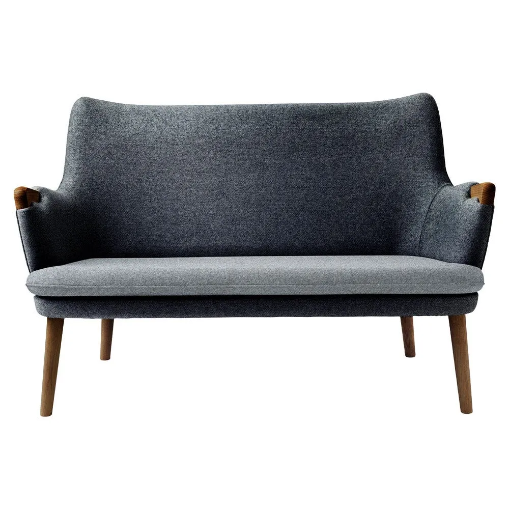 Carl Hansen & Son CH72 Sofa Frame Oiled Walnut Upholstered in Hallingdal 180 3