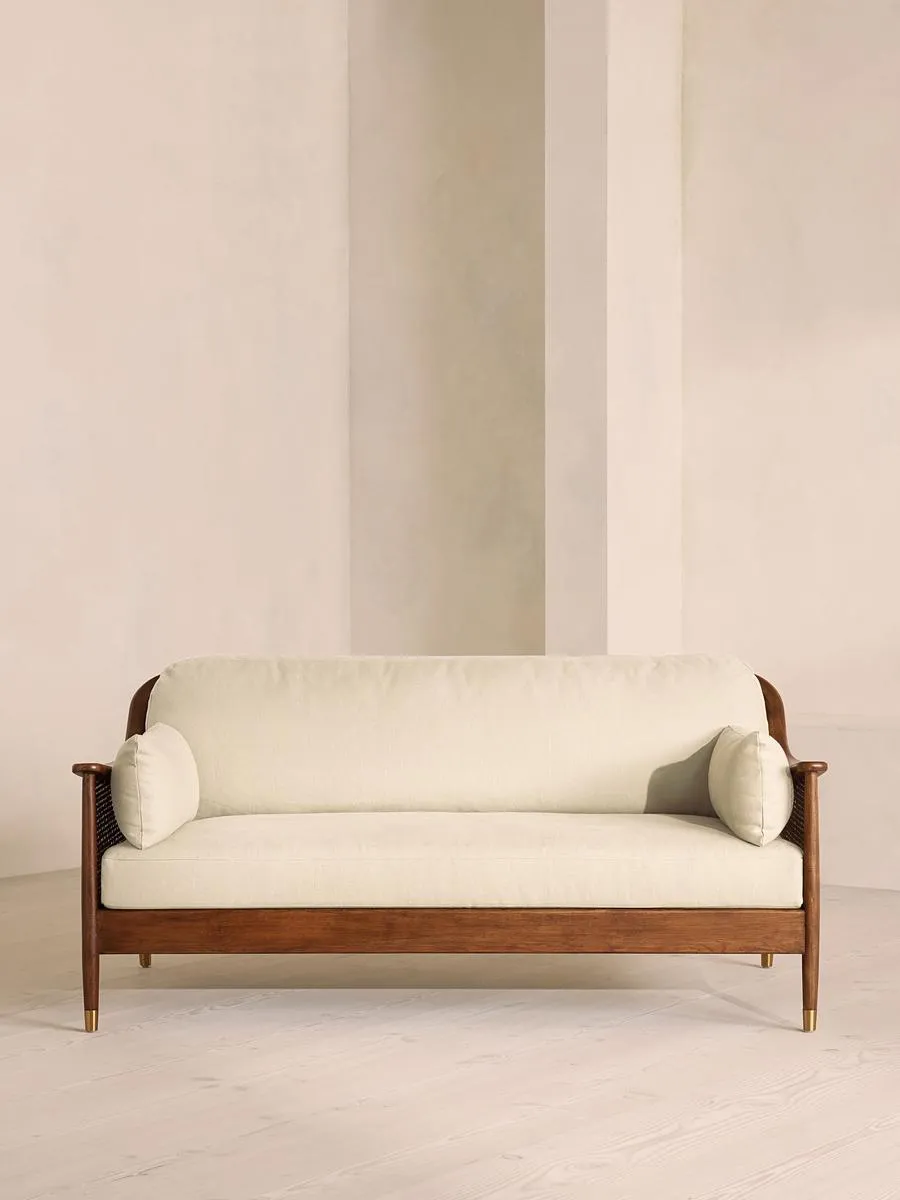 Atlanta Three Seater Sofa, Linen, Bisque