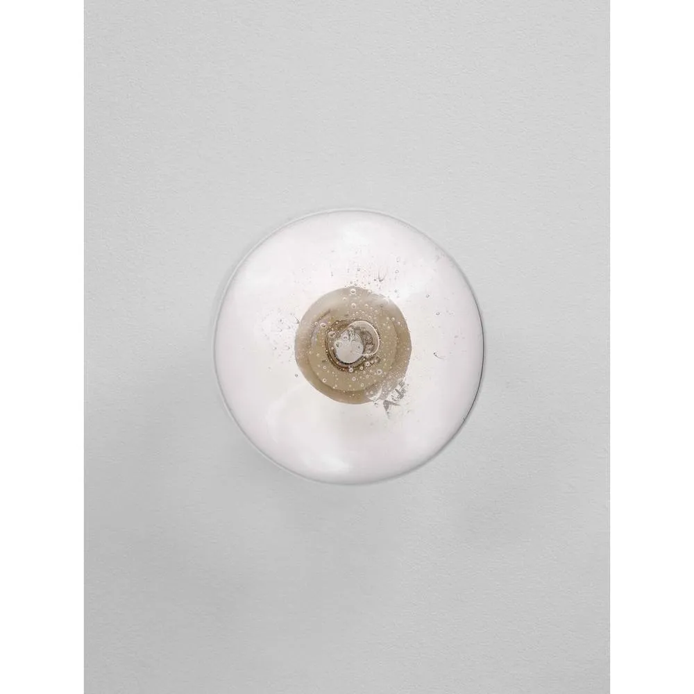 Netlighting King 22cm Wall Lamp Brass Gold Blown Clear LED G9 1x5W 5