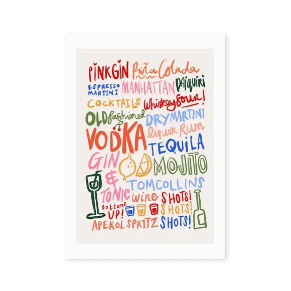 East End Prints Cocktails Print 2