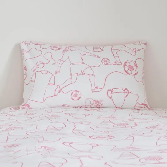 Football Doodles Quilt Cover and Pillowcase Set 2