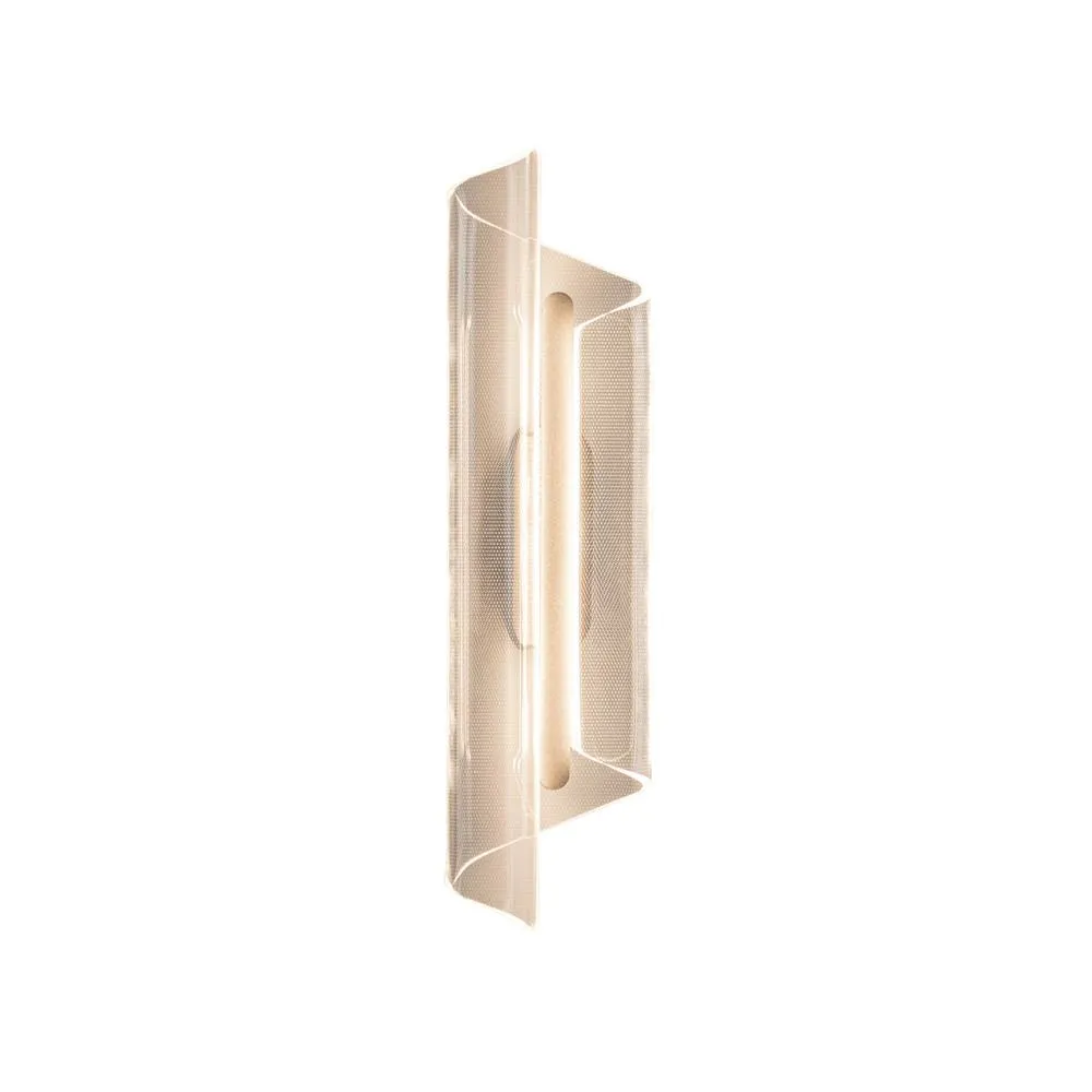 Netlighting Casel 50cm Flush Wall Lamp Coffee 3000K Warm White in Brown