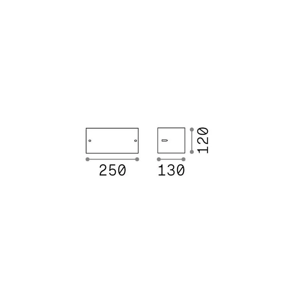 Netlighting Rex Outdoor Up Down Wall Lamp Black 1x E27 IP44 2
