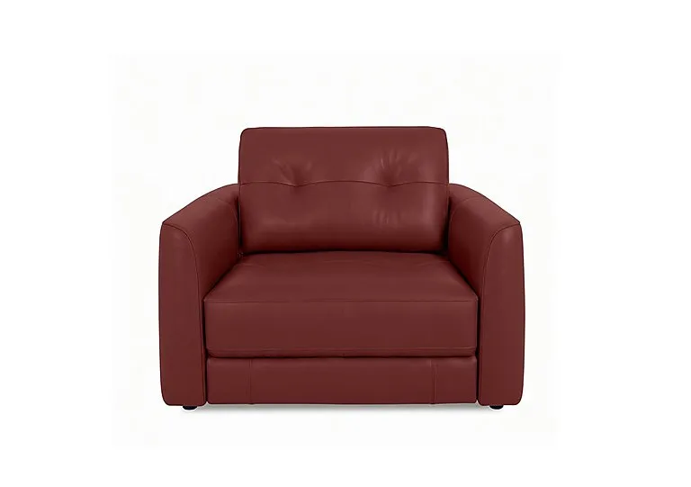 Drift Leather Power Glider Armchair - BV Deep Red - Sofas and Armchairs - In Time for Christmas