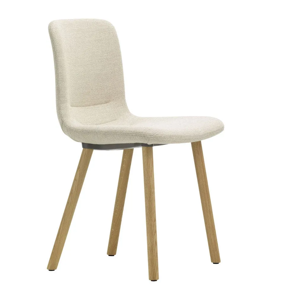 Vitra Hal Soft Wood Chair Credo Cream Natural Oak Legs 3
