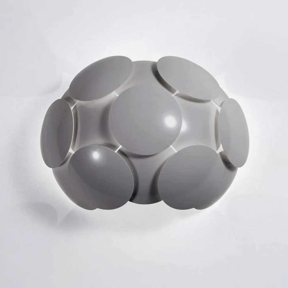 Netlighting Santina Modern 1 Light Wall Lamp E27 in Grey