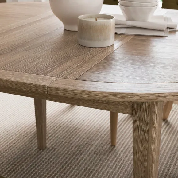 Bromley II Extendable 4-6 Seater Round to Oval Dining Table 3