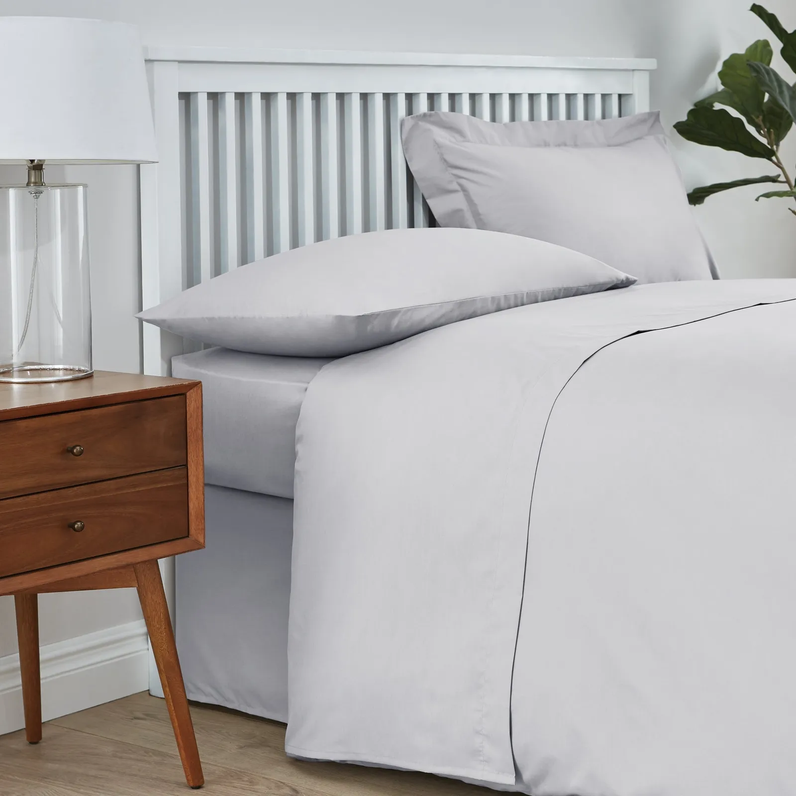 Hotel Cool and Fresh Tencel Flat Sheet Silver