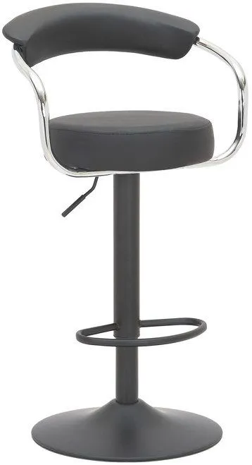netfurniture Lazio Matt Black Bar Stool Black
