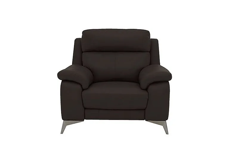 Missouri Leather Armchair - Dark Chocolate