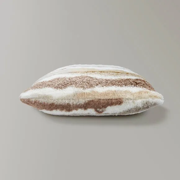 Abstract Fur Boucle Square Cushion 4