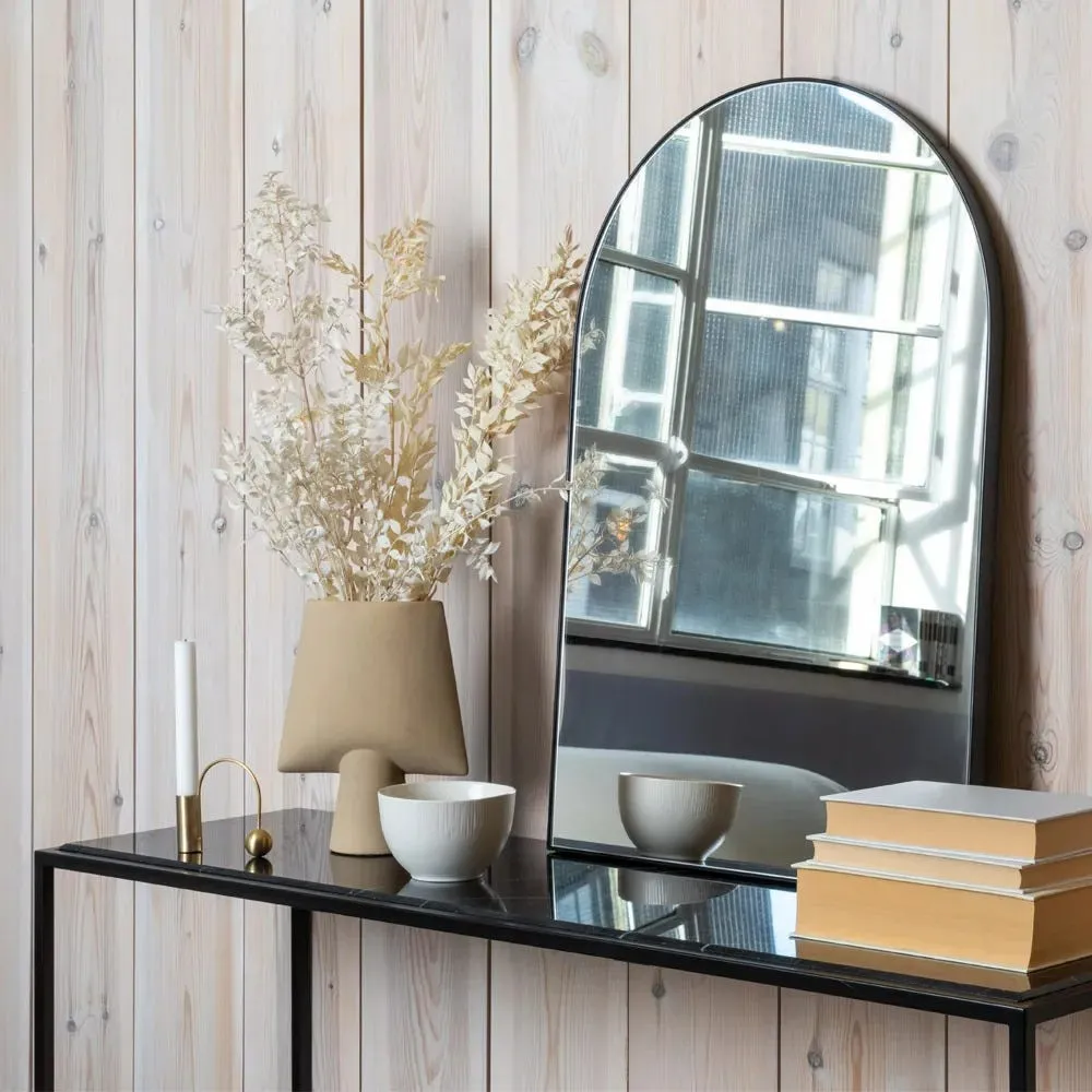 Heal's Fine Edge Arch Wall Mirror Black 4