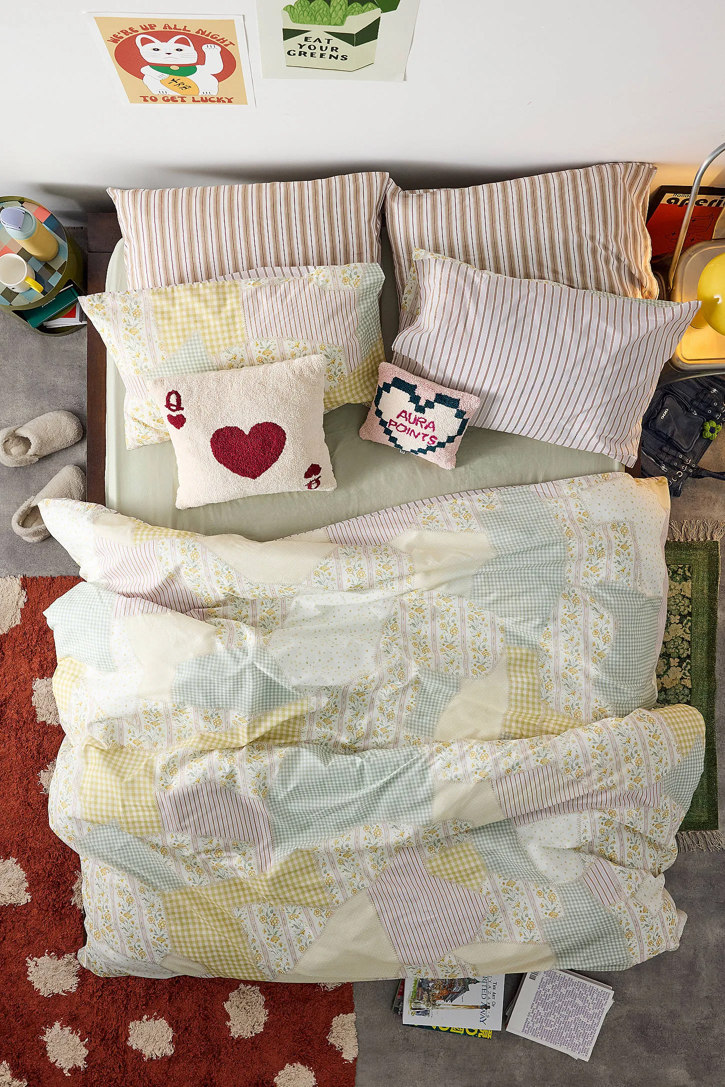 Spring Patchwork Reversible Duvet Set