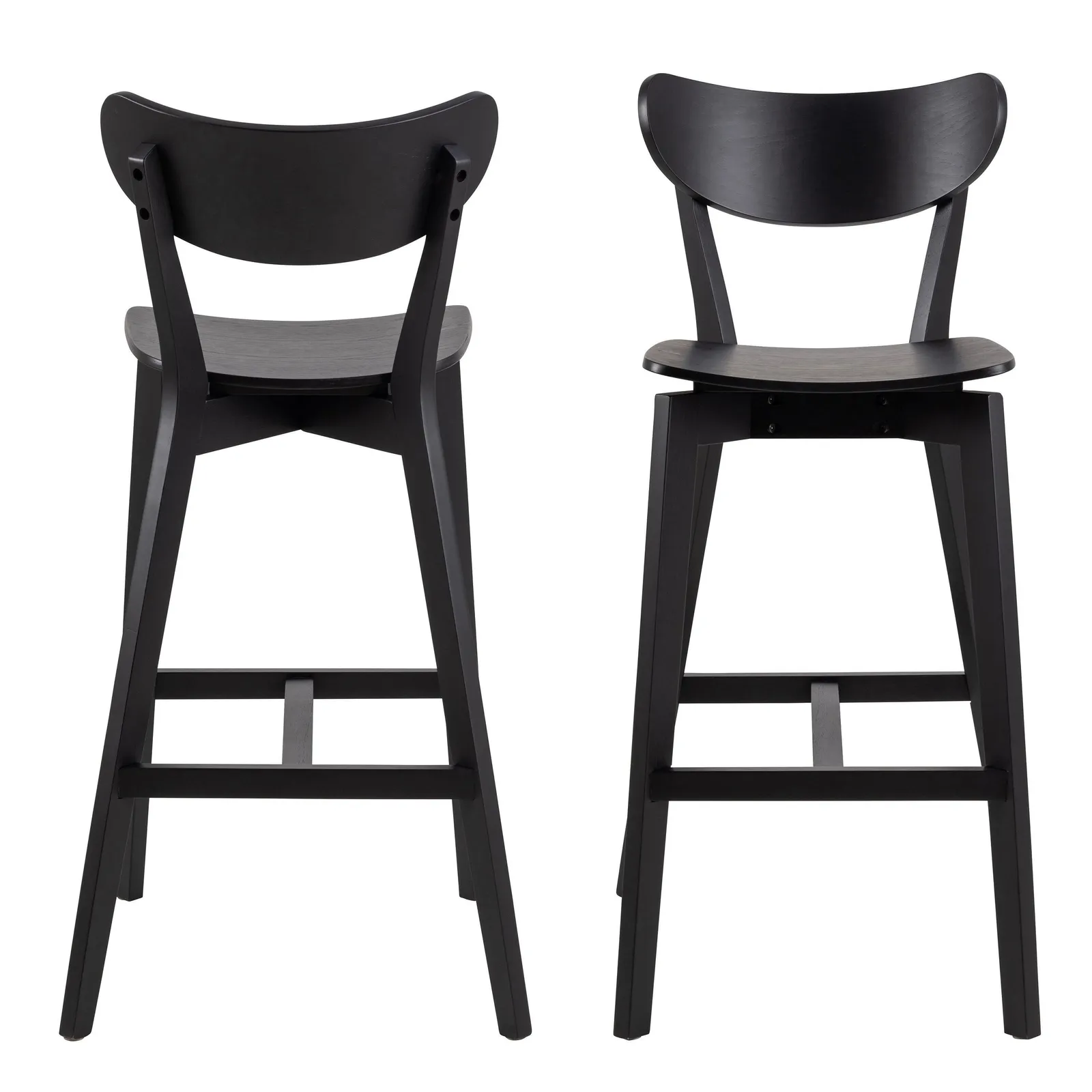 Furniture To Go Roxby Bar Stool in Black Set of 2 in Brown 2