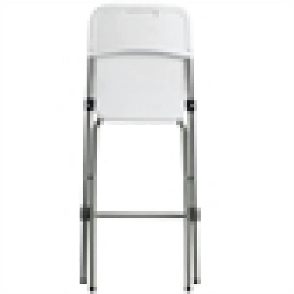 netfurniture Bazon Folding Kitchen Breakfast Bar Stool Indoor & Outdoor Assembled in White 4