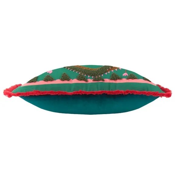 Furn. Les Animaux Croc Monsieur Tufted Square Cushion 4