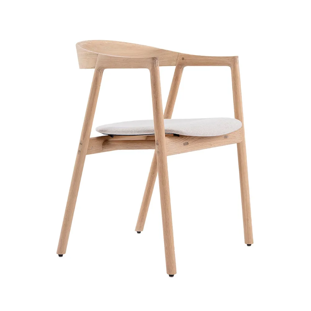 Gazzda Muna Dining Chair White Oiled Oak Main Line Flax Upminster 20 2