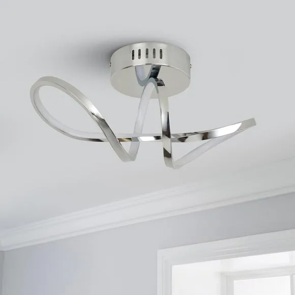 Octtava LED Semi Flush Ceiling Fitting 2