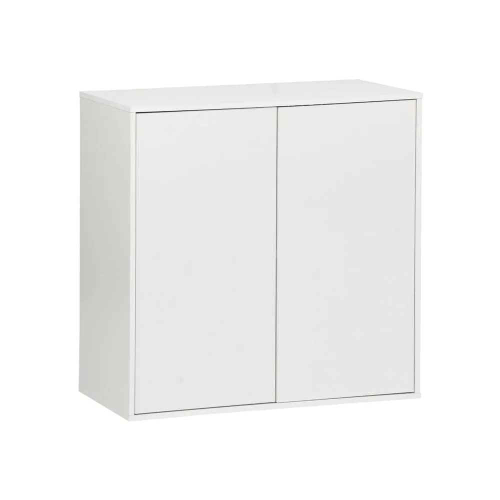 sweeek Wood effect storage unit, 2 doors, 70cm in White 2