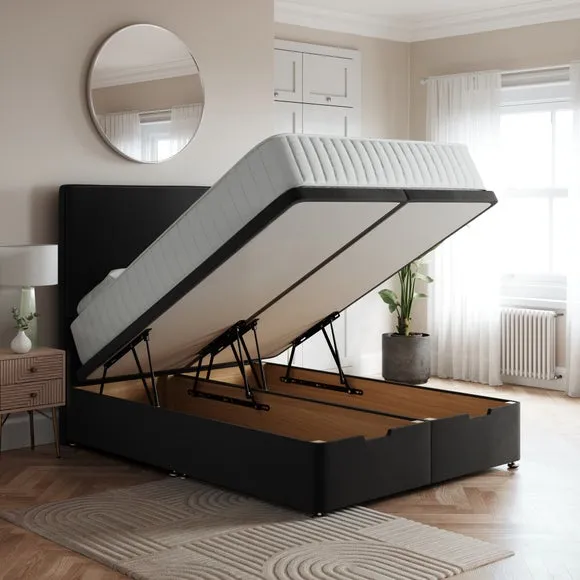 Luxury End Ottoman Bed Frame, Velvet 2
