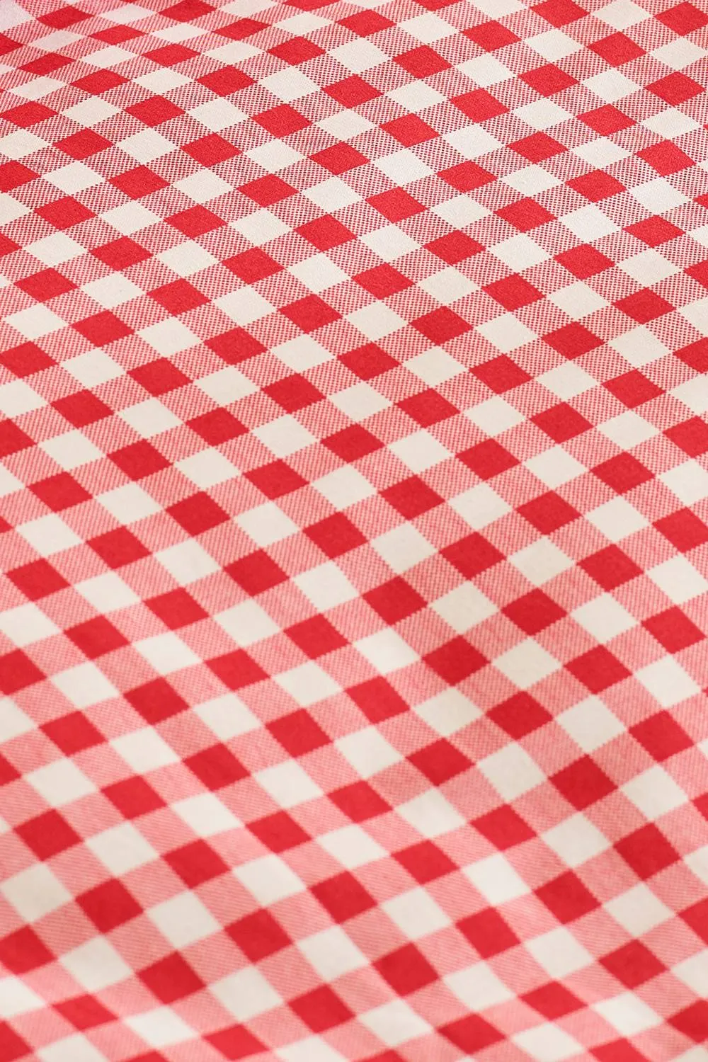 Catherine Lansfield 'Bamford Gingham Check' Fitted Sheet in Red 2