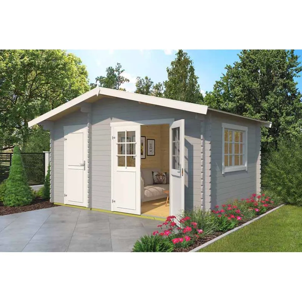 Lasita Maja Ltd Keila 34-Log Cabin, Garden Room, Home Office - L475.9xW350xH256.5 cm in Natural 5