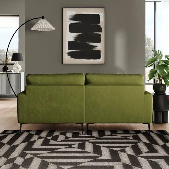 Lawson Matte Plush Velvet Corner Chaise Sofa 3