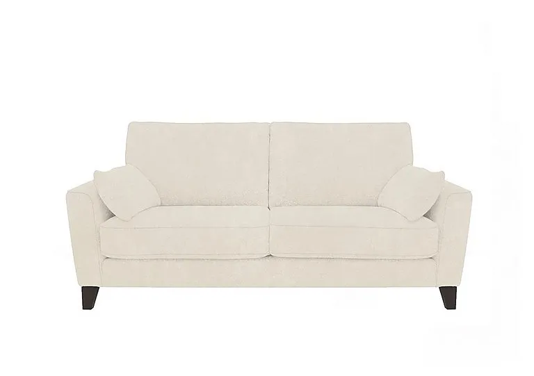 Brondby 3 Seater Fabric Sofa - Beige - Sofas and Armchairs