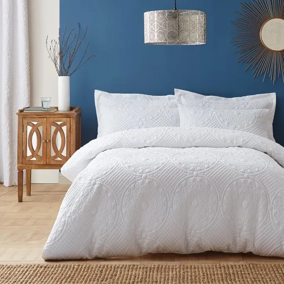 Mandalay White Standard Pillowcase Pair 2