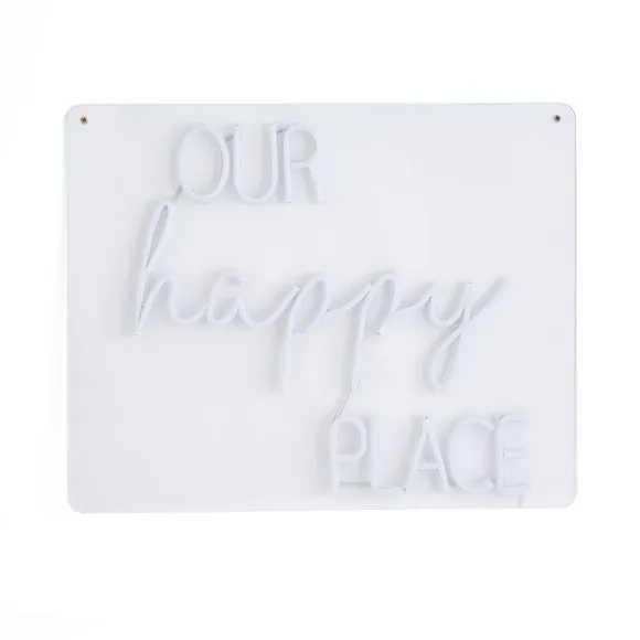 Our Happy Place Neon Sign 6