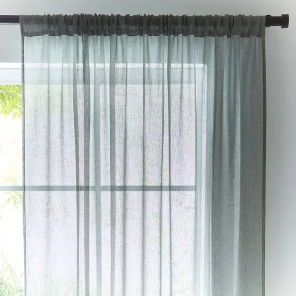 Marley Linen Slot Top Voile Panel 1