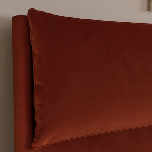 Skylar Velvet Pillow Back Bed Frame 5