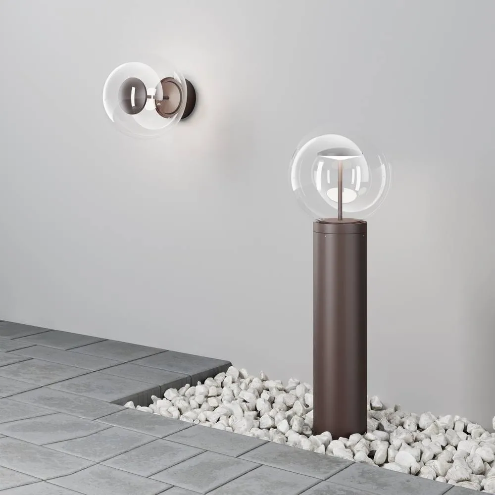 Netlighting Velora LED Globe Wall Lights Brown 3000K IP54 4