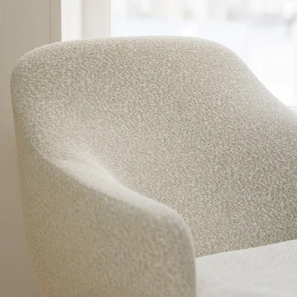 Astrid Tonal Boucle Bentwood Accent Chair 3