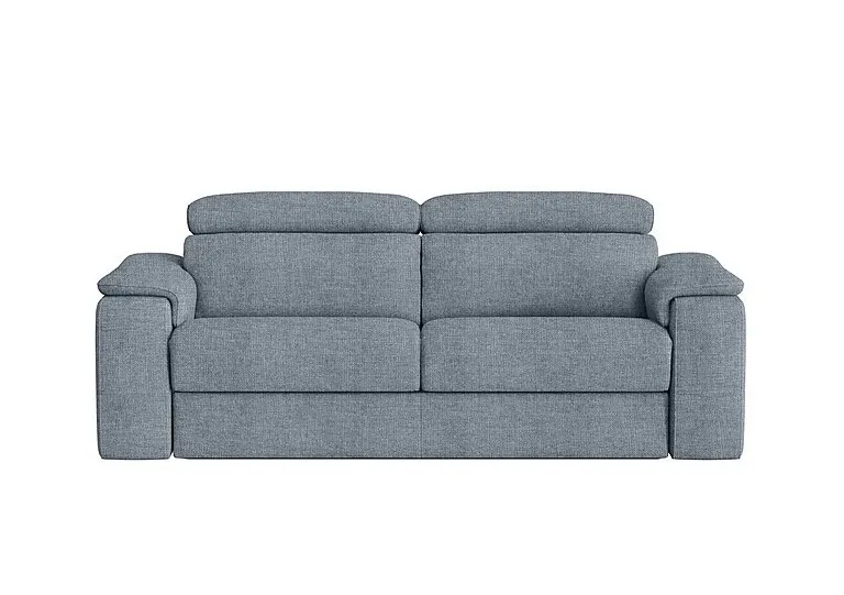 Davide 3 Seater Fabric Sofa - Baby Blue - Sofas and Armchairs
