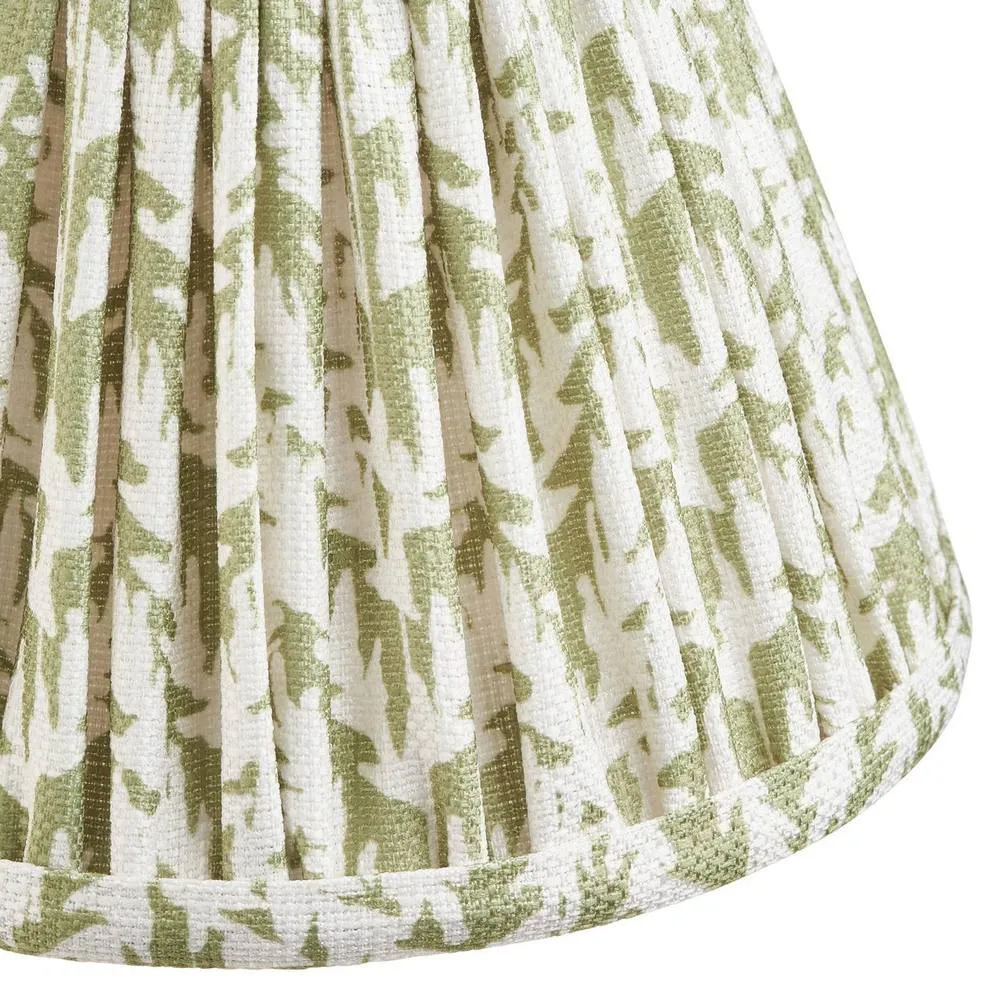 Netlighting Step Fold Wall Light Herb Garden Green Fabric Leaf Shade 16cm B22 6