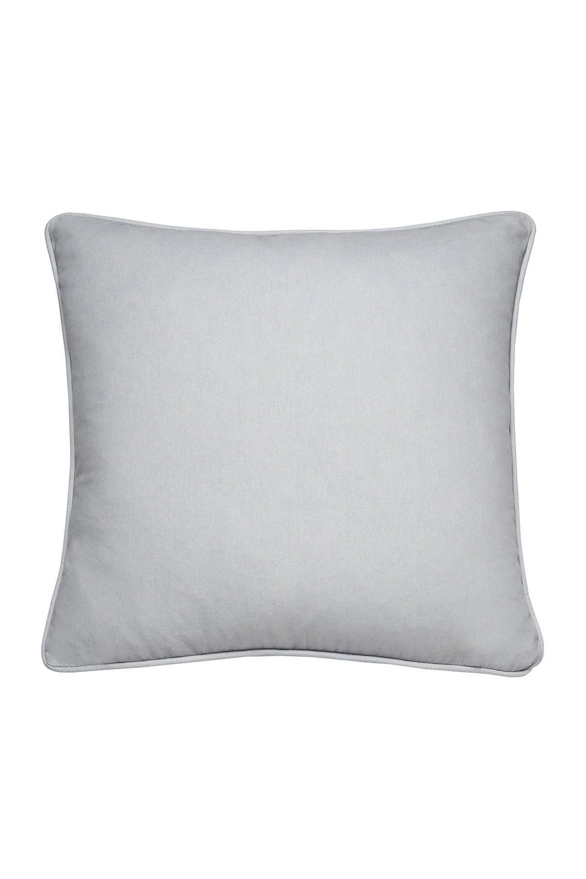Fusion 'Plain Dye' Water & UV Resistant Filled Cushion in Silver 2