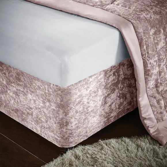 Catherine Lansfield Crushed Velvet Divan Base Bed Wrap 2