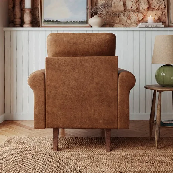 Maeve Faux Leather Compact Armchair 2