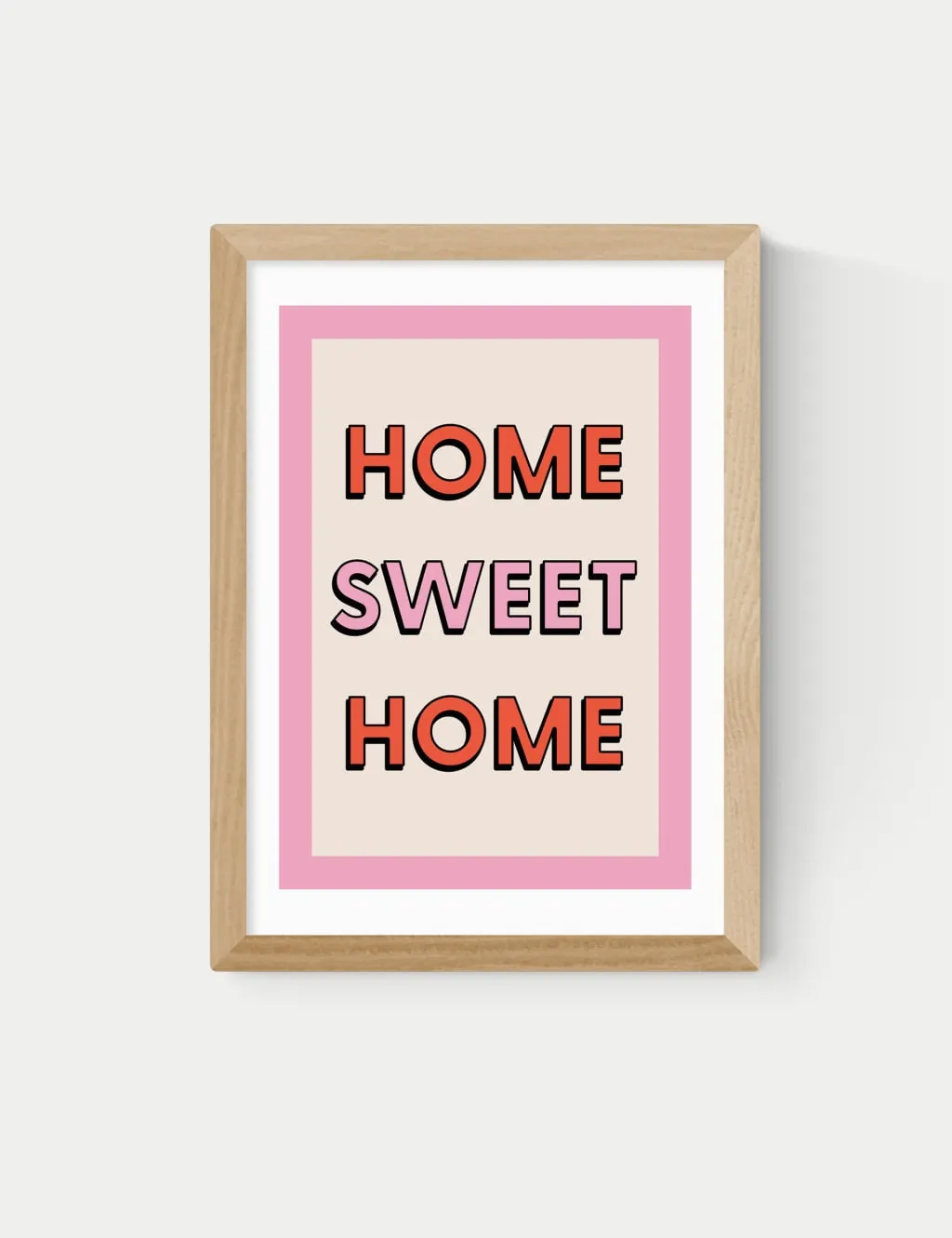 East End Prints Home Sweet Home Framed Art Natural