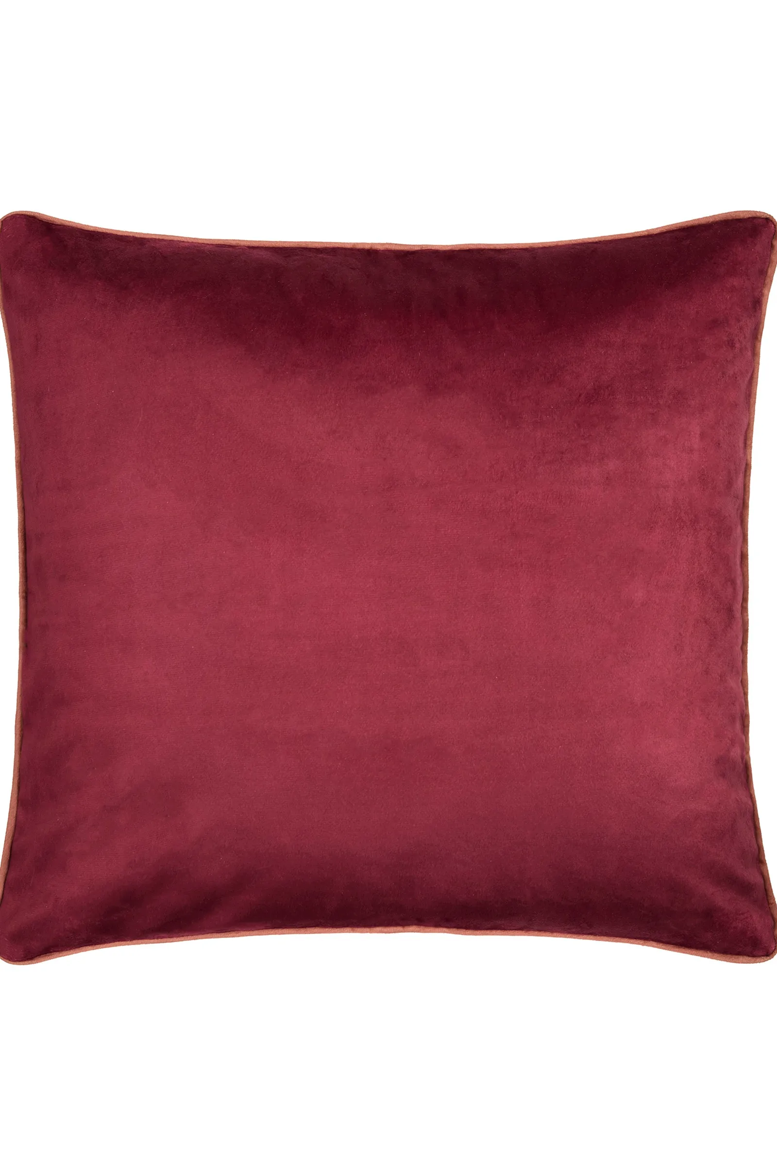 Laurence Llewelyn-Bowen 'Morris Major Chintz' Arts & Crafts Print Velvet Filled Cushion in Burgundy 3